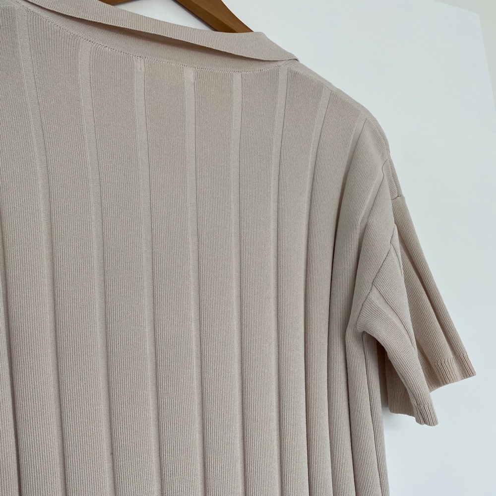 H&M Ribbed Knit Collared Dress - Picture 4 of 7